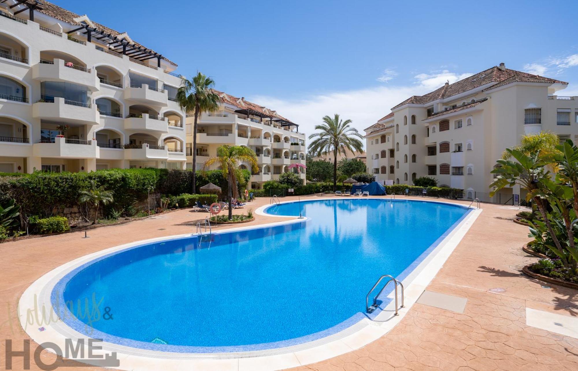 Hacienda Playa Elviria 300 M Playa,Jardin , 2 Hab ,Marbella Apartment Bagian luar foto