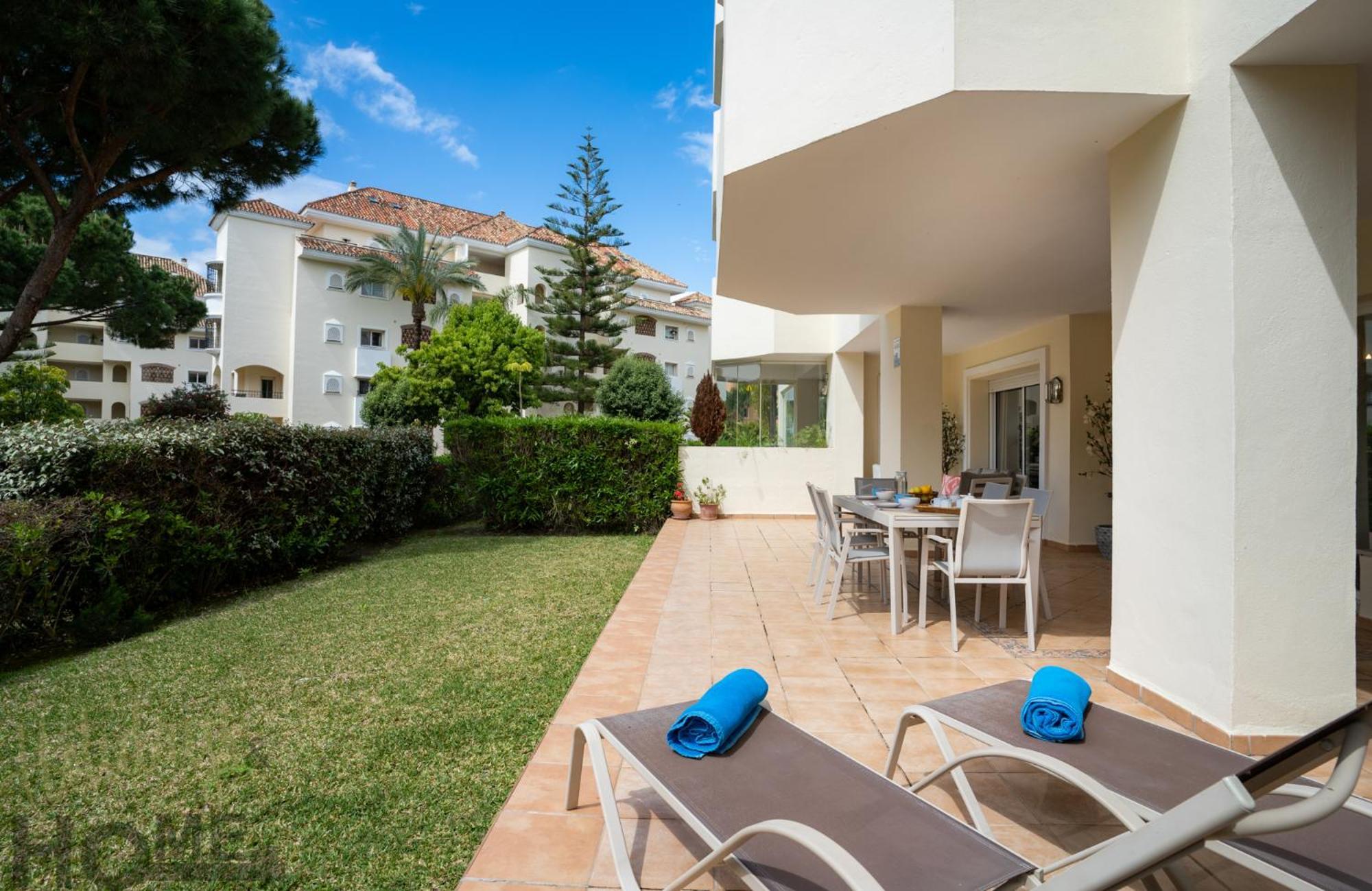 Hacienda Playa Elviria 300 M Playa,Jardin , 2 Hab ,Marbella Apartment Bagian luar foto