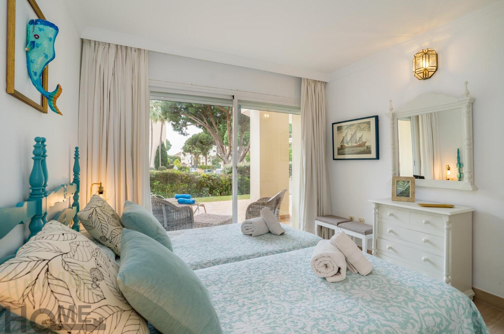 Hacienda Playa Elviria 300 M Playa,Jardin , 2 Hab ,Marbella Apartment Bagian luar foto