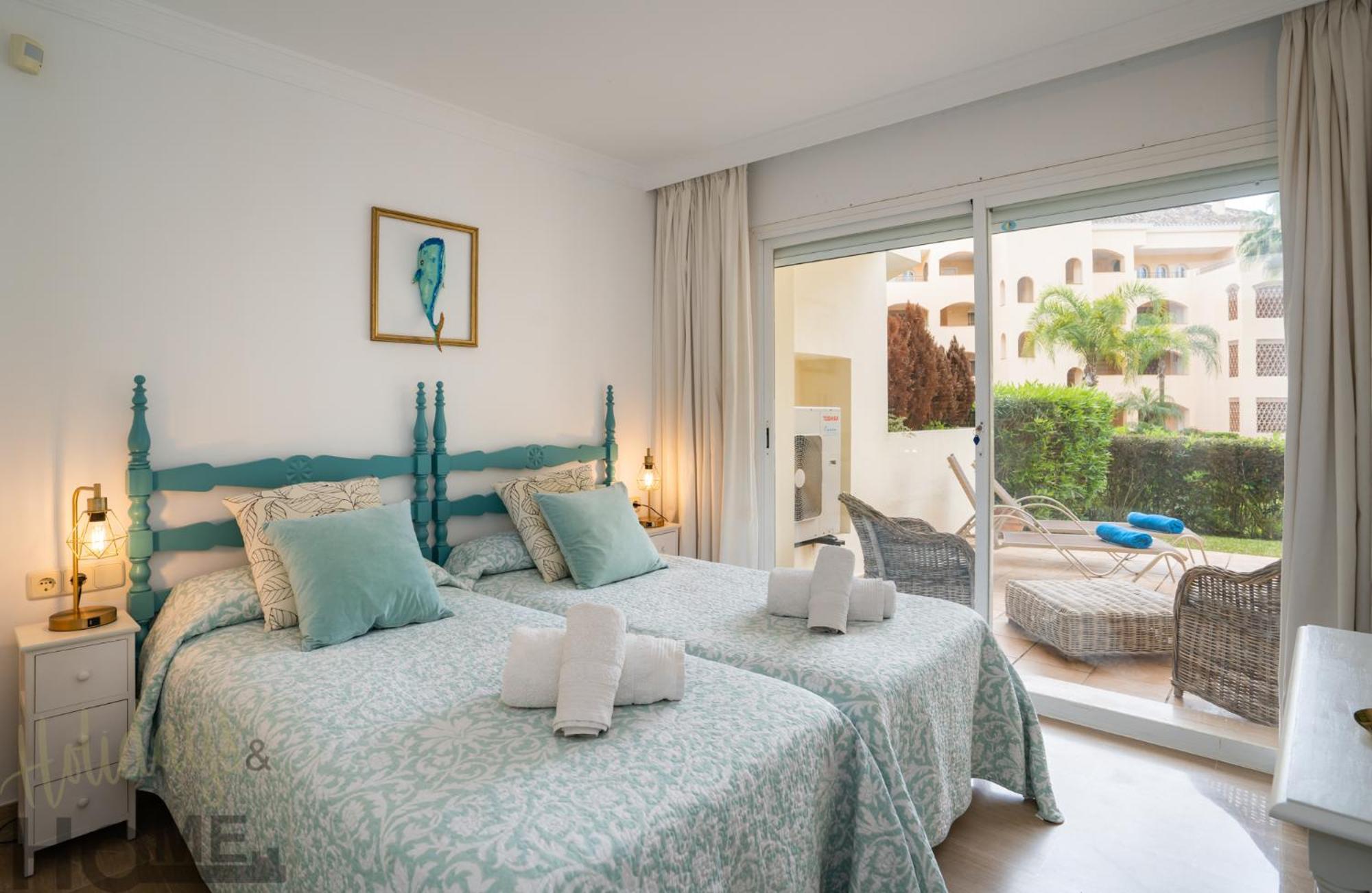 Hacienda Playa Elviria 300 M Playa,Jardin , 2 Hab ,Marbella Apartment Bagian luar foto