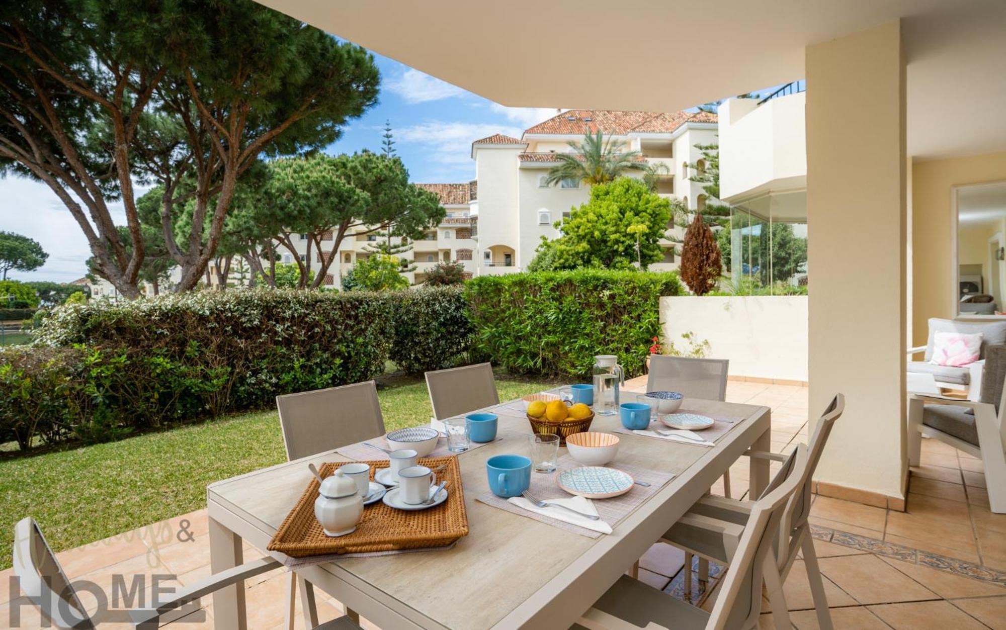 Hacienda Playa Elviria 300 M Playa,Jardin , 2 Hab ,Marbella Apartment Bagian luar foto